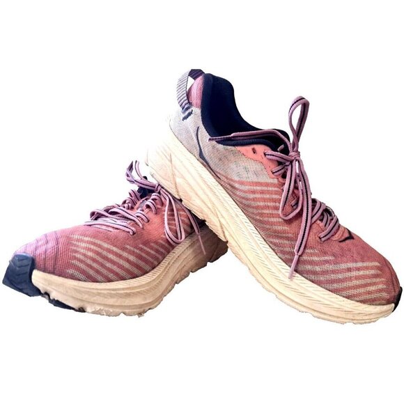 Hoka One One Women's 8 Rincon Paradise Pink Low Cut Multicolor Sneakers - Picture 1 of 12